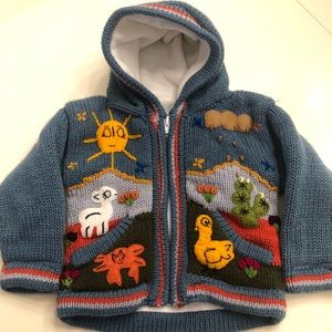 Baby zip-up sweater